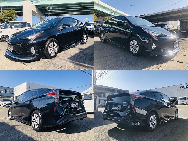 プリウス Sセーフティプラス モデリスタエアロ 純正ナビ DVD Bluetooth ETC バックカメラ プッシュスタート スマートキー キーレスエントリー LEDヘッドライト フォグランプ 純正15インチアルミホイール(4枚目)