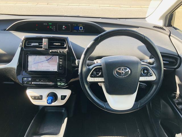 プリウス Sセーフティプラス モデリスタエアロ 純正ナビ DVD Bluetooth ETC バックカメラ プッシュスタート スマートキー キーレスエントリー LEDヘッドライト フォグランプ 純正15インチアルミホイール(16枚目)