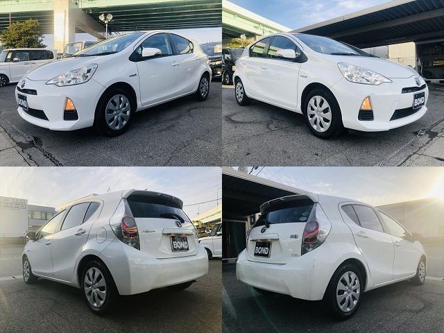 アクア G 純正ナビ DVD ETC バックカメラ プッシュスタート スマートキー キーレスエントリー 電動格納ミラー 衝突安全ボディ アイドリングストップ 運転席・助手席エアバック(4枚目)