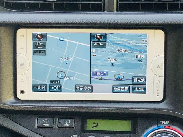 アクア G 純正ナビ DVD ETC バックカメラ プッシュスタート スマートキー キーレスエントリー 電動格納ミラー 衝突安全ボディ アイドリングストップ 運転席・助手席エアバック(52枚目)