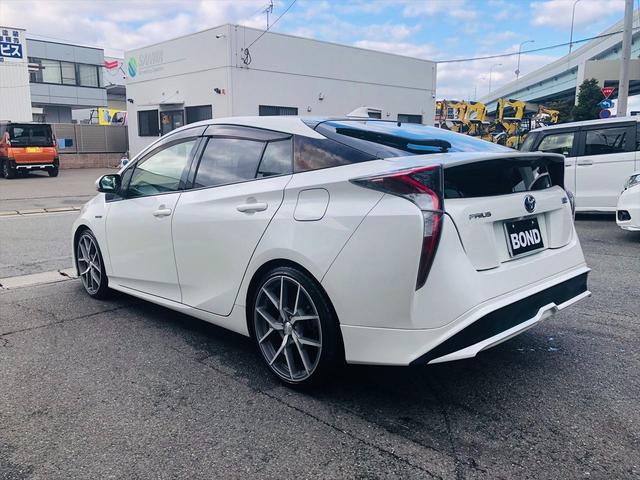 プリウス S TRDエアロ ローダウン 社外19インチアルミホイール 9インチ純正ナビ フルセグ DVD Bluetooth ETC バックカメラ プッシュスタート スマートキー LEDヘッドライト フォグランプ(41枚目)