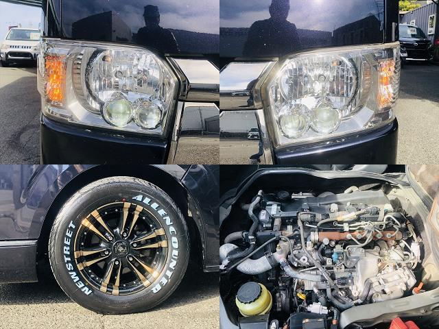 ハイエースバン ロングスーパーＧＬ　両側パワースライドドア　ドライブレコーダー　社外ナビ　ＤＶＤ　Ｂｌｕｅｔｏｏｔｈ　ＥＴＣ　バックカメラ　プッシュスタート　スマートキー　ＬＥＤヘッドライト　フォグランプ　社外１６インチアルミホイール（8枚目）