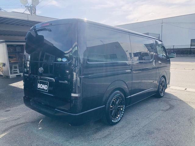 ハイエースバン ロングスーパーＧＬ　両側パワースライドドア　ドライブレコーダー　社外ナビ　ＤＶＤ　Ｂｌｕｅｔｏｏｔｈ　ＥＴＣ　バックカメラ　プッシュスタート　スマートキー　ＬＥＤヘッドライト　フォグランプ　社外１６インチアルミホイール（45枚目）