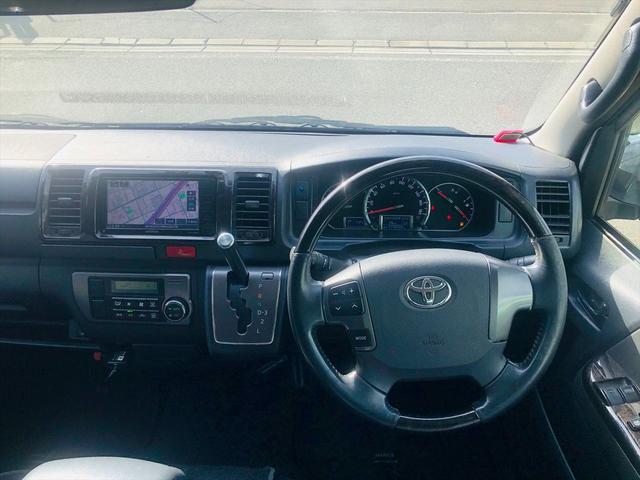 ハイエースバン ロングスーパーＧＬ　両側パワースライドドア　ドライブレコーダー　社外ナビ　ＤＶＤ　Ｂｌｕｅｔｏｏｔｈ　ＥＴＣ　バックカメラ　プッシュスタート　スマートキー　ＬＥＤヘッドライト　フォグランプ　社外１６インチアルミホイール（51枚目）