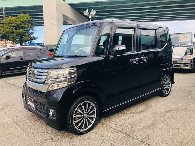 Ｎ－ＢＯＸカスタム Ｇ・ターボパッケージ　両側パワースライドドア　社外ナビ　ＤＶＤ　Ｂｌｕｅｔｏｏｔｈ　ＥＴＣ　プッシュスタート　スマートキー　キーレスエントリー　ＨＩＤヘッドライト　フォグランプ　純正１５インチアルミホイール　パドルシフト（40枚目）