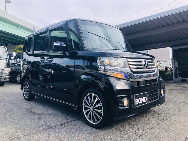 Ｎ－ＢＯＸカスタム Ｇ・ターボパッケージ　両側パワースライドドア　社外ナビ　ＤＶＤ　Ｂｌｕｅｔｏｏｔｈ　ＥＴＣ　プッシュスタート　スマートキー　キーレスエントリー　ＨＩＤヘッドライト　フォグランプ　純正１５インチアルミホイール　パドルシフト（76枚目）