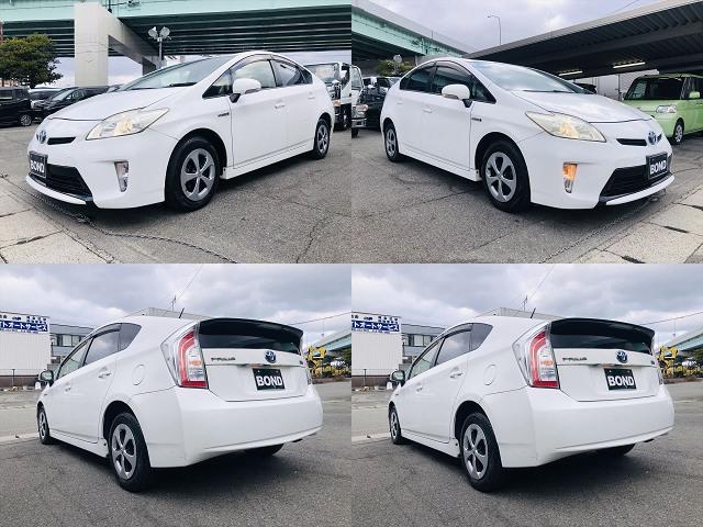 プリウス Ｌ　社外ナビ　ＤＶＤ　ＥＴＣ　プッシュスタート　キーレスエントリー　電動格納ミラー　純正１５インチアルミホイール　盗難防止システム　衝突安全ボディ　パワーステアリング　パワーウインドウ（5枚目）