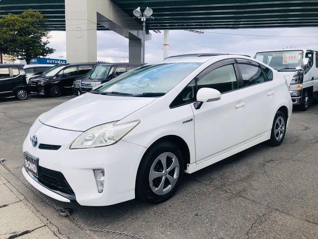 プリウス Ｌ　社外ナビ　ＤＶＤ　ＥＴＣ　プッシュスタート　キーレスエントリー　電動格納ミラー　純正１５インチアルミホイール　盗難防止システム　衝突安全ボディ　パワーステアリング　パワーウインドウ（34枚目）