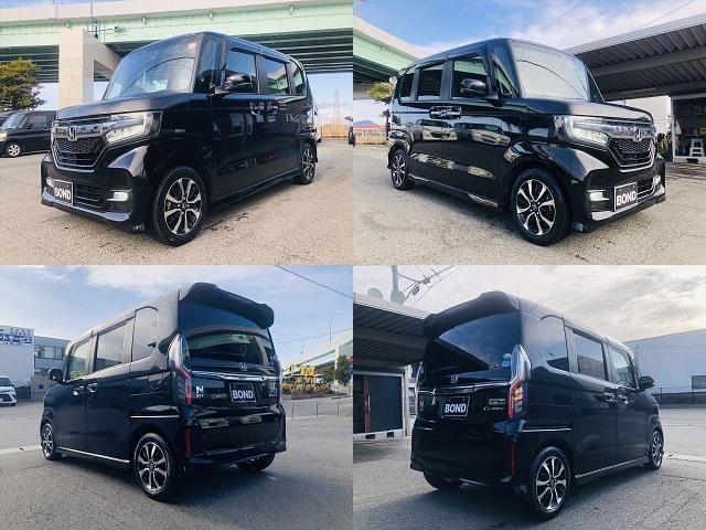 N-BOXカスタム G・Lホンダセンシング 両側パワースライドドア ドライブレコーダー 純正ナビ フルセグTV DVD Bluetooth ETC バックカメラ プッシュスタート スマートキー シートヒーター LEDヘッドライト フォグランプ(4枚目)