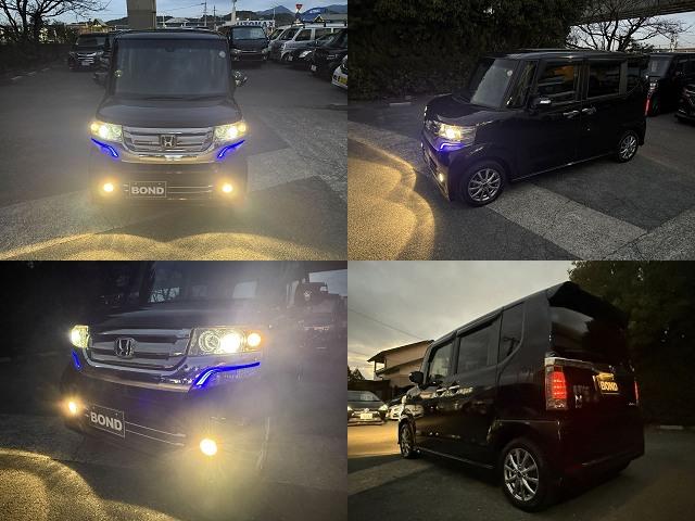 Ｎ－ＢＯＸカスタム Ｇ　ＳＳパッケージ　両側パワースライドドア　純正ナビ　フルセグＴＶ　ＤＶＤ　Ｂｌｕｅｔｏｏｔｈ　ＥＴＣ　バックカメラ　プッシュスタート　スマートキー　キーレスエントリー　ＨＩＤヘッドライト　フォグランプ　社外１４ＡＷ（5枚目）