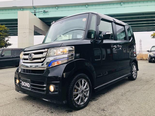 Ｎ－ＢＯＸカスタム Ｇ　ＳＳパッケージ　両側パワースライドドア　純正ナビ　フルセグＴＶ　ＤＶＤ　Ｂｌｕｅｔｏｏｔｈ　ＥＴＣ　バックカメラ　プッシュスタート　スマートキー　キーレスエントリー　ＨＩＤヘッドライト　フォグランプ　社外１４ＡＷ（74枚目）
