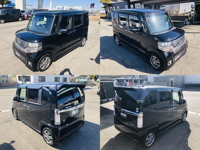 Ｎ－ＢＯＸカスタム Ｇ・Ｌパッケージ　パワースライドドア　純正ナビ　ＤＶＤ　ＥＴＣ　プッシュスタート　スマートキー　キーレスエントリー　ＨＩＤヘッドライト　フォグランプ　純正１４インチアルミホイール　ベンチシート　フルフラットシート（9枚目）