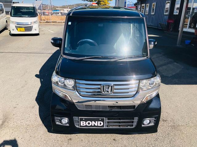 Ｎ－ＢＯＸカスタム Ｇ・Ｌパッケージ　パワースライドドア　純正ナビ　ＤＶＤ　ＥＴＣ　プッシュスタート　スマートキー　キーレスエントリー　ＨＩＤヘッドライト　フォグランプ　純正１４インチアルミホイール　ベンチシート　フルフラットシート（44枚目）