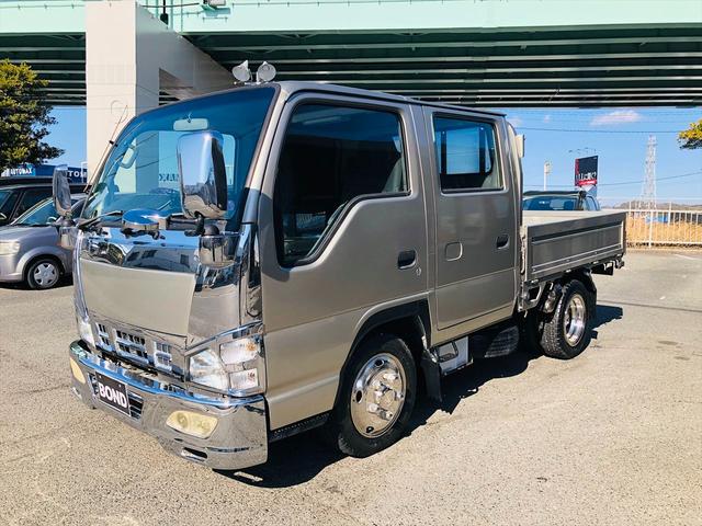 エルフトラック ４．８ダブルキャブ　低床　ディーゼル　５速マニュアル　メッキパーツ　ＥＴＣ　バックカメラ　ＨＩＤヘッドライト　左電動格納ミラー　パワーステアリング　パワーウインドウ　運転席エアバック　純正ラジオ（39枚目）