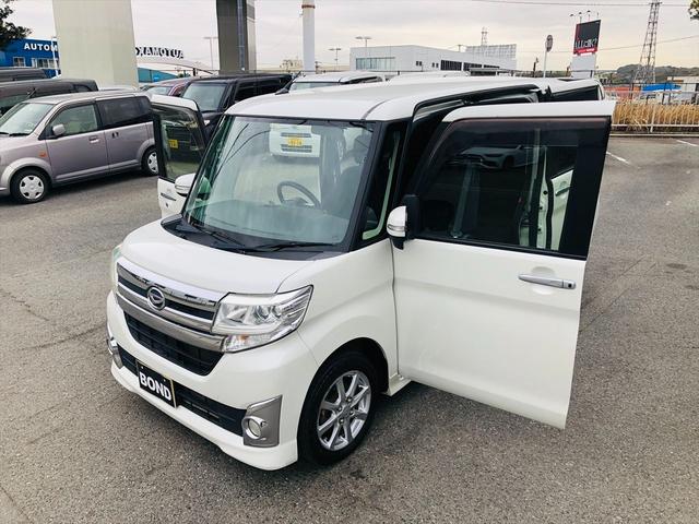 タント カスタムＸ　パワースライドドア　社外ナビ　フルセグＴＶ　ＤＶＤ　プッシュスタート　スマートキー　キーレスエントリー　ＬＥＤヘッドライト　フォグランプ　純正１４インチアルミホイール　ベンチシート　電動格納ミラー（37枚目）