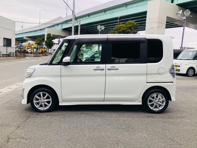 タント カスタムＸ　パワースライドドア　社外ナビ　フルセグＴＶ　ＤＶＤ　プッシュスタート　スマートキー　キーレスエントリー　ＬＥＤヘッドライト　フォグランプ　純正１４インチアルミホイール　ベンチシート　電動格納ミラー（40枚目）