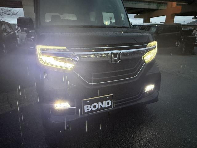 N-BOXカスタム G・EXホンダセンシング パワースライドドア ドライブレコーダー 社外ナビ フルセグTV DVD Bluetooth ETC バックカメラ プッシュスタート スマートキー LEDヘッドライト フォグランプ 純正14AW(33枚目)