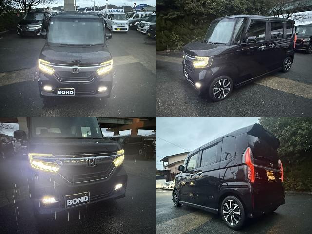 N-BOXカスタム G・EXホンダセンシング パワースライドドア ドライブレコーダー 社外ナビ フルセグTV DVD Bluetooth ETC バックカメラ プッシュスタート スマートキー LEDヘッドライト フォグランプ 純正14AW(35枚目)