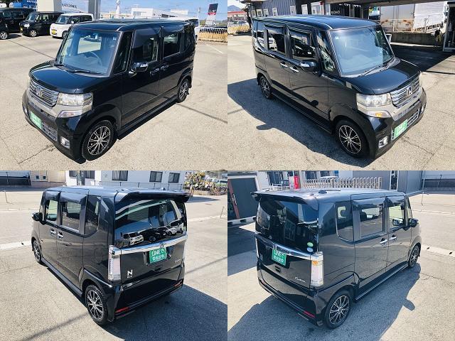 N-BOXカスタム G SSパッケージ 両側パワースライドドア 純正ナビ DVD Bluetooth バックカメラ プッシュスタート スマートキー キーレスエントリー HIDヘッドライト フォグランプ 純正14インチアルミホイール(9枚目)