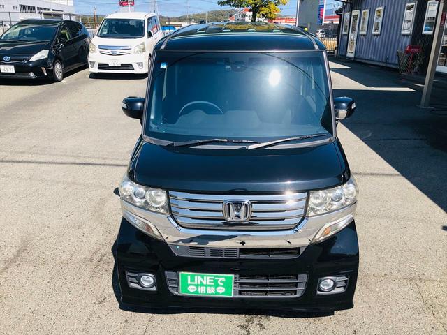 N-BOXカスタム G SSパッケージ 両側パワースライドドア 純正ナビ DVD Bluetooth バックカメラ プッシュスタート スマートキー キーレスエントリー HIDヘッドライト フォグランプ 純正14インチアルミホイール(44枚目)