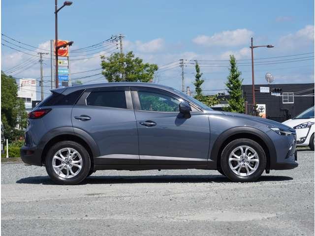 サイドビューです。ボディに綺麗な景色を映し出します。