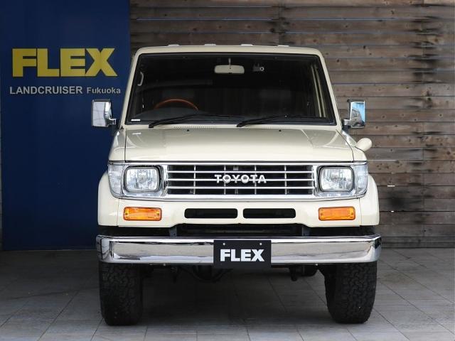 ランドクルーザープラド ＳＸワイド　ナローボディー　クラシックカスタム　ガルシアシスコ１６ｉｎｃｈアルミホイール＆ＢＦグッドリッチＫＯ２　ＲＡＮＣＨＯショック　メッキグリル　ＮＡＲＤＩクラシックウッドステアリング　シートカバー　Ｔベル済（3枚目）