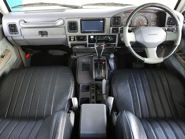 ランドクルーザープラド EXワイド 実走行18.0万km フルカスタム リフトアップ ジムライン16inchアルミホイール&YOKOHAMAジオランダーM/T ダッシュボード張り替え済み ウッドコンビステアリング&ウッドコンビシフトノブ(2枚目)