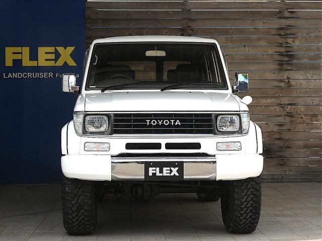 ランドクルーザープラド EXワイド 実走行18.0万km フルカスタム リフトアップ ジムライン16inchアルミホイール&YOKOHAMAジオランダーM/T ダッシュボード張り替え済み ウッドコンビステアリング&ウッドコンビシフトノブ(3枚目)