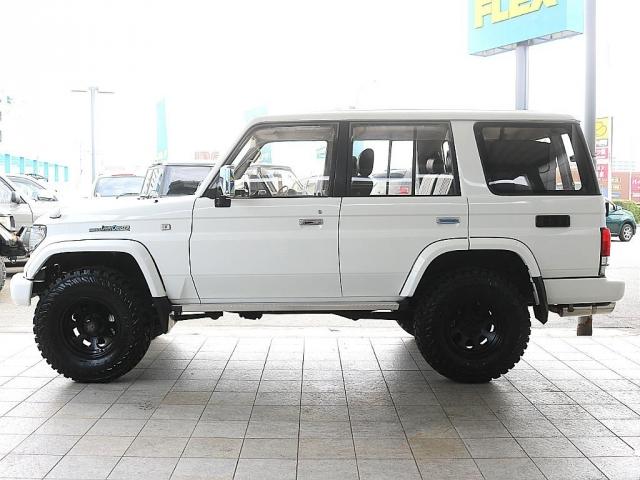 ランドクルーザープラド EXワイド 実走行18.0万km フルカスタム リフトアップ ジムライン16inchアルミホイール&YOKOHAMAジオランダーM/T ダッシュボード張り替え済み ウッドコンビステアリング&ウッドコンビシフトノブ(6枚目)