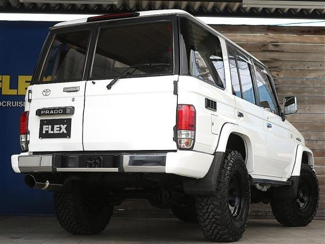 ランドクルーザープラド EXワイド 実走行18.0万km フルカスタム リフトアップ ジムライン16inchアルミホイール&YOKOHAMAジオランダーM/T ダッシュボード張り替え済み ウッドコンビステアリング&ウッドコンビシフトノブ(8枚目)