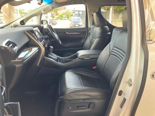 アルファード S Cパッケージ 新品タイヤ/保証書/社外 11インチ SDナビ/フリップダウンモニター 社外 12.8インチ/両側電動スライドドア/シート ハーフレザー/電動バックドア/ヘッドランプ LED/ETC 後席モニター(7枚目)