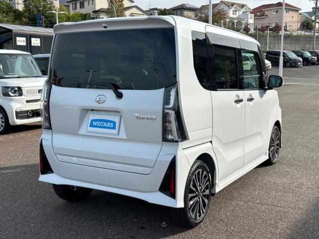 タント カスタムＲＳ　保証書／純正　１０インチ　メモリーナビ／スマートアシスト（トヨタ・ダイハツ）／両側電動スライドドア／シートヒーター　前席／パノラマモニター／車線逸脱防止支援システム／シート　ハーフレザー　ターボ（3枚目）