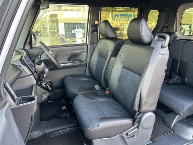 タント カスタムＲＳ　保証書／純正　１０インチ　メモリーナビ／スマートアシスト（トヨタ・ダイハツ）／両側電動スライドドア／シートヒーター　前席／パノラマモニター／車線逸脱防止支援システム／シート　ハーフレザー　ターボ（6枚目）