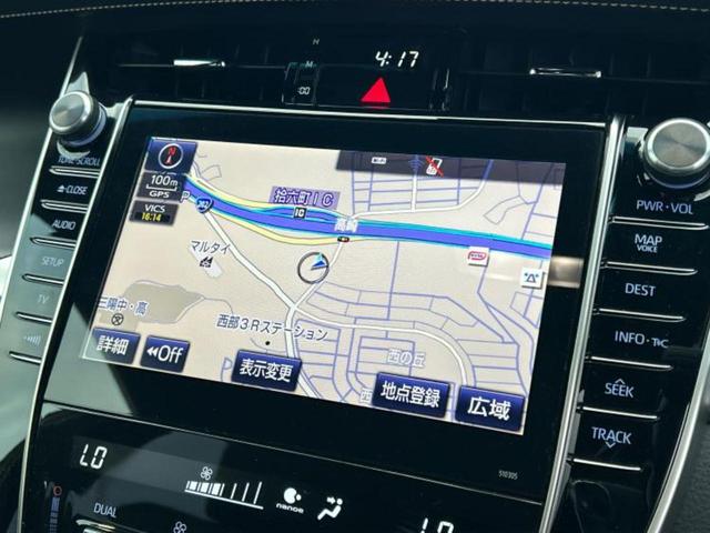 ハリアー プレミアム 純正 9インチ SDナビ/衝突安全装置/車線逸脱防止支援システム/シート ハーフレザー/電動バックドア/ヘッドランプ LED/Bluetooth接続/ETC/EBD付ABS/横滑り防止装置 電動シート(9枚目)