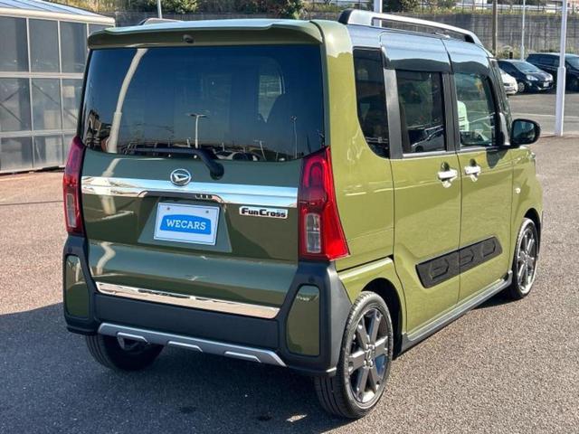 タント ファンクロスターボ　新品タイヤ／社外　ナビ／スマートアシスト（トヨタ・ダイハツ）／両側電動スライドドア／シートヒーター　前席／車線逸脱防止支援システム／ドライブレコーダー　社外／ヘッドランプ　ＬＥＤ／ＵＳＢジャック（3枚目）