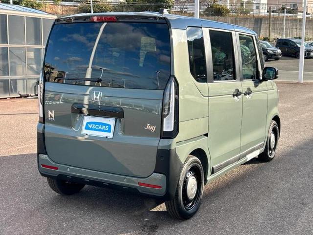 Ｎ－ＢＯＸジョイ ヒョウジュン２トーン　保証書／純正　８インチ　ナビ／ホンダセンシング／電動スライドドア／シートヒーター　前席／車線逸脱防止支援システム／登録済未使用車／ヘッドランプ　ＬＥＤ／Ｂｌｕｅｔｏｏｔｈ接続／ＥＢＤ付ＡＢＳ　禁煙車（3枚目）