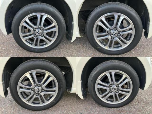 Ｎ－ＢＯＸ ＳＳパッケージ　新品タイヤ／保証書／純正　ＳＤナビ／衝突安全装置／両側電動スライドドア／Ｂｌｕｅｔｏｏｔｈ接続／ＥＢＤ付ＡＢＳ／横滑り防止装置／アイドリングストップ／バックモニター／フルセグＴＶ／エアバッグ　運転席（52枚目）