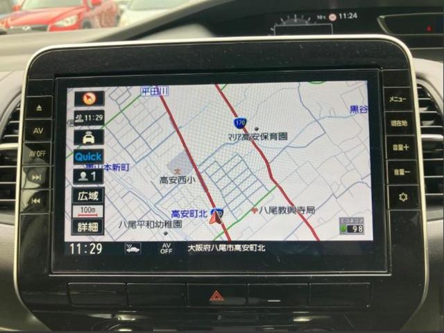 セレナ ＸＶ　新品タイヤ／保証書／純正　１０インチ　ＳＤナビ／エマージェンシーブレーキ／両側電動スライドドア／車線逸脱防止支援システム／ドライブレコーダー　前後／Ｂｌｕｅｔｏｏｔｈ接続／ＥＴＣ／ＥＢＤ付ＡＢＳ（9枚目）