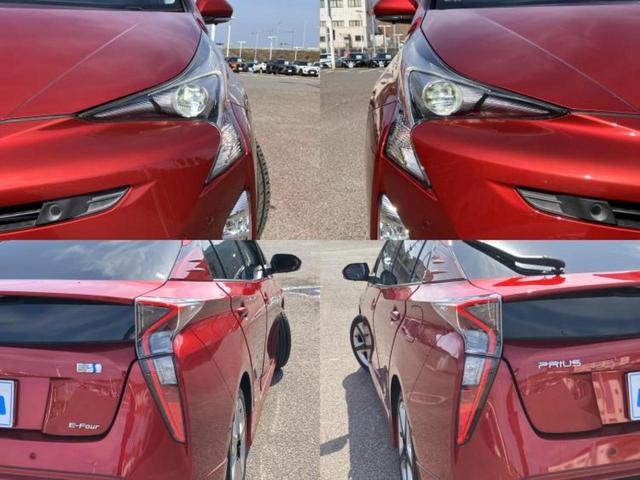 プリウス 4WD Aプレミアムツーリングセレクション エアロ/保証書/純正 9インチ SDナビ/衝突安全装置/シートヒーター 前席/車線逸脱防止支援システム/シート 合皮/パーキングアシスト 自動操舵/ヘッドランプ LED/Bluetooth接続 4WD(52枚目)