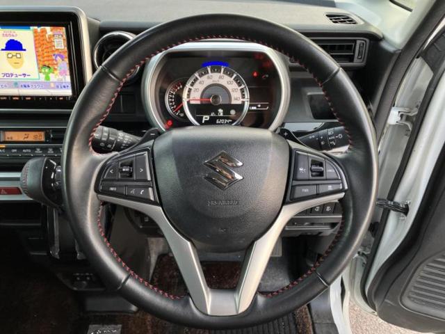 スペーシアカスタム ハイブリッドＸＳターボ　新品タイヤ／保証書／純正　８インチ　ＳＤナビ／セーフティサポート（スズキ）／両側電動スライドドア／シートヒーター　運転席／車線逸脱防止支援システム／シート　ハーフレザー／ドライブレコーダー　前後（14枚目）