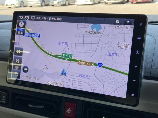 ムーヴキャンバス ストライプスＧ　新品タイヤ／保証書／純正　１０インチ　メモリーナビ／スマートアシスト（トヨタ・ダイハツ）／両側電動スライドドア／シートヒーター　前席／車線逸脱防止支援システム／ドライブレコーダー　前後　バックカメラ（9枚目）