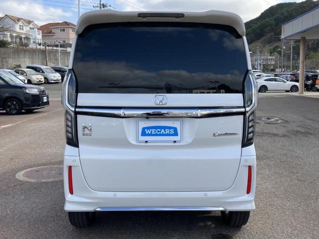 Ｎ－ＢＯＸカスタム Ｌ・ターボ　新品タイヤ／保証書／社外　１１インチ　ＳＤナビ／フリップダウンモニター　社外　１２．８インチ／衝突安全装置／両側電動スライドドア／シートヒーター／車線逸脱防止支援システム／シート　合皮　ターボ　ＥＴＣ（44枚目）