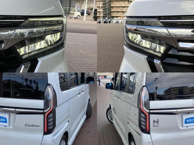 Ｎ－ＢＯＸカスタム Ｌ・ターボ　新品タイヤ／保証書／社外　１１インチ　ＳＤナビ／フリップダウンモニター　社外　１２．８インチ／衝突安全装置／両側電動スライドドア／シートヒーター／車線逸脱防止支援システム／シート　合皮　ターボ　ＥＴＣ（52枚目）