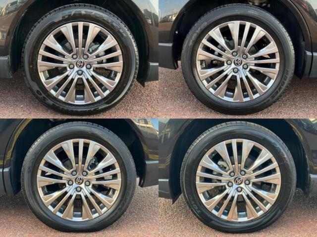 ハリアーハイブリッド Ｚレザーパッケージ　新品タイヤ／調光パノラマルーフ／ＪＢＬ／保証書／純正　１２．３インチ　メモリーナビ／デジタルインナーミラー／トヨタセーフティセンス／エアーシート　前席／パノラミックビューモニター　革シート　電動シート（53枚目）