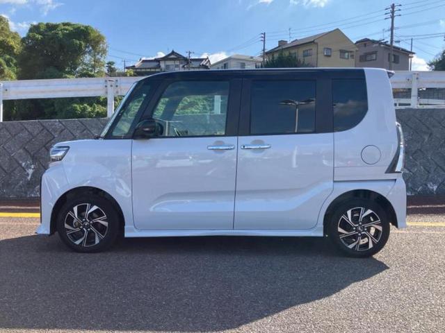 タント カスタムX 保証書/ディスプレイオーディオ9インチ/スマートアシスト(トヨタ・ダイハツ)/両側電動スライドドア/シートヒーター 前席/車線逸脱防止支援システム/シート ハーフレザー 衝突被害軽減システム TV(2枚目)