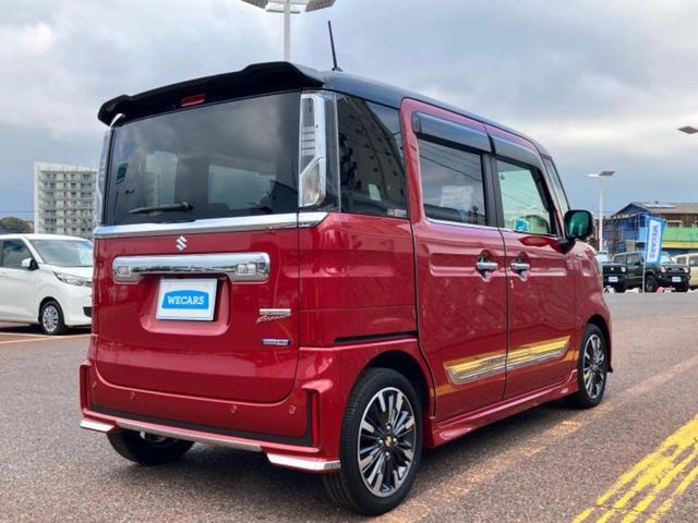 スペーシアカスタム ハイブリッドXS 純正 8インチ SDナビ/デュアルカメラブレーキサポート(スズキ)/両側電動スライドドア/シートヒーター 運転席/全方位モニター用カメラ/シート ハーフレザー/ドライブレコーダー 前後 全周囲カメラ(3枚目)