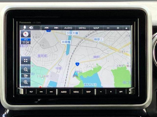 スペーシアカスタム ハイブリッドXS 純正 8インチ SDナビ/デュアルカメラブレーキサポート(スズキ)/両側電動スライドドア/シートヒーター 運転席/全方位モニター用カメラ/シート ハーフレザー/ドライブレコーダー 前後 全周囲カメラ(10枚目)