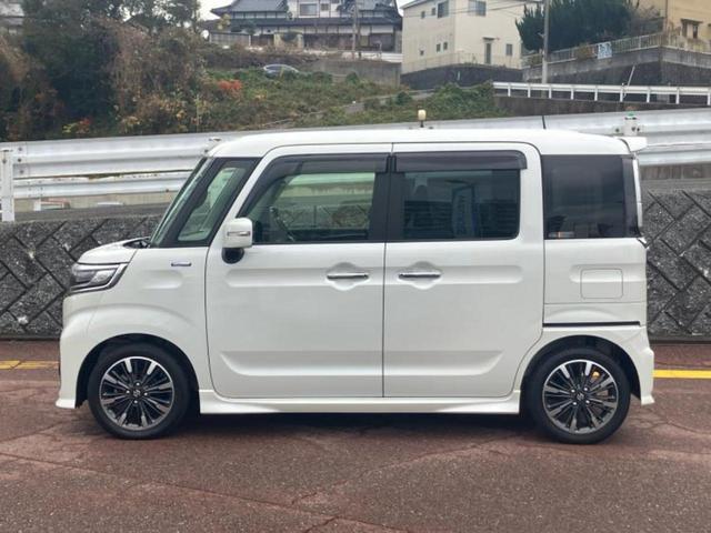 スペーシアカスタム ハイブリッドＸＳ　新品タイヤ／保証書／ディスプレイオーディオ＋ナビ９インチ／両側電動スライドドア／シートヒーター　運転席／全方位モニター用カメラ／シート　ハーフレザー／ドライブレコーダー　前後　全周囲カメラ　ＤＶＤ再生（2枚目）