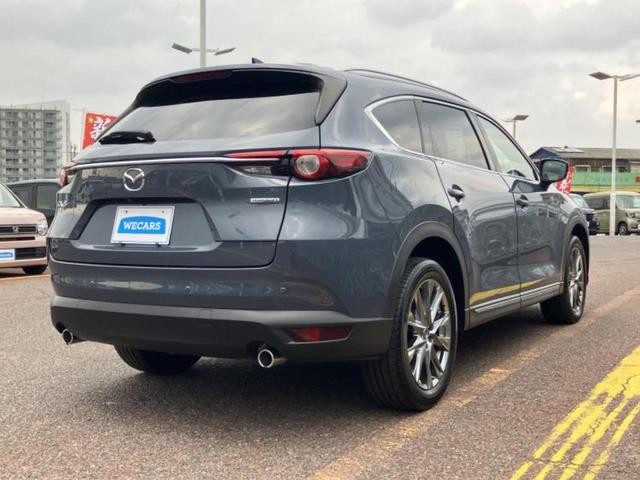 CX-8 XD Lパッケージ 新品タイヤ/BOSE/保証書/純正 SDナビ/フリップダウンモニター/アイアクティブセンス(マツダ)/エアーシート 前席/360°ビューモニター/車線逸脱防止支援システム/シート フルレザー 革シート(3枚目)