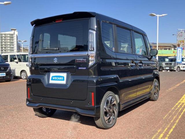 スペーシアカスタム ハイブリッドＸＳ　保証書／セーフティサポート（スズキ）／両側電動スライドドア／シートヒーター／車線逸脱防止支援システム／ヘッドランプ　ＬＥＤ／ＥＢＤ付ＡＢＳ／横滑り防止装置／アイドリングストップ　衝突被害軽減システム（3枚目）